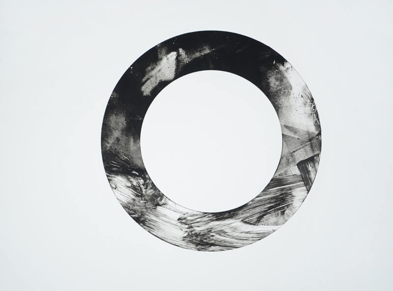 Enso, monotipija, 2013, 42x29,5 cm