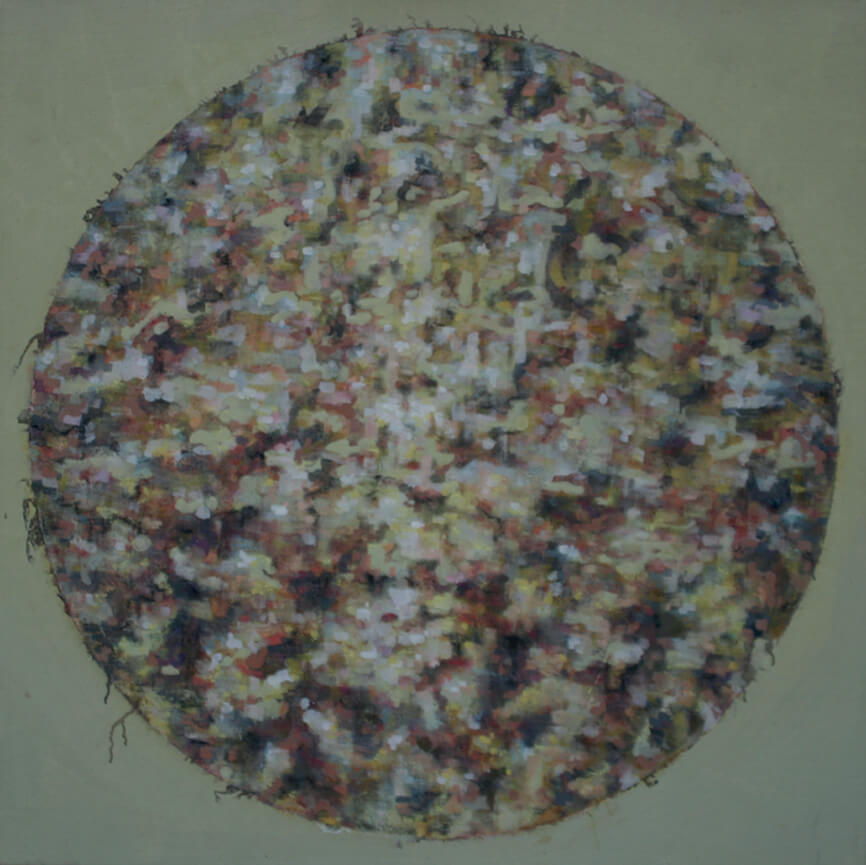 Krog / 2005, olje na platno, 114 x 114 cm
