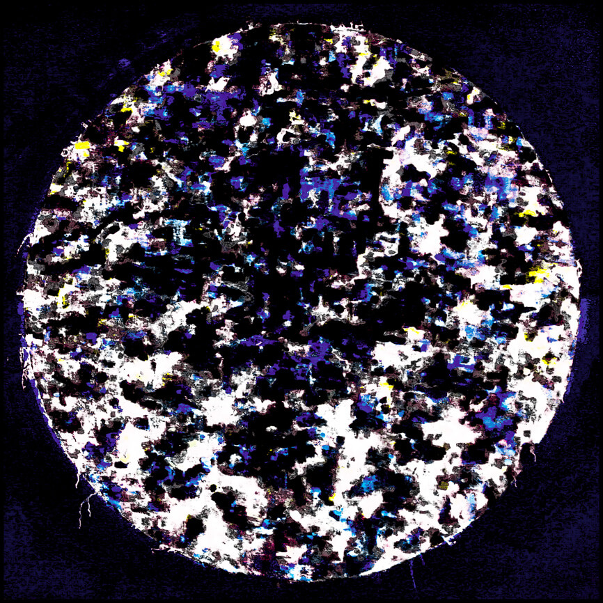 Inverzija kroga I / 2010, lightbox, 114 x 114 x 7 cm